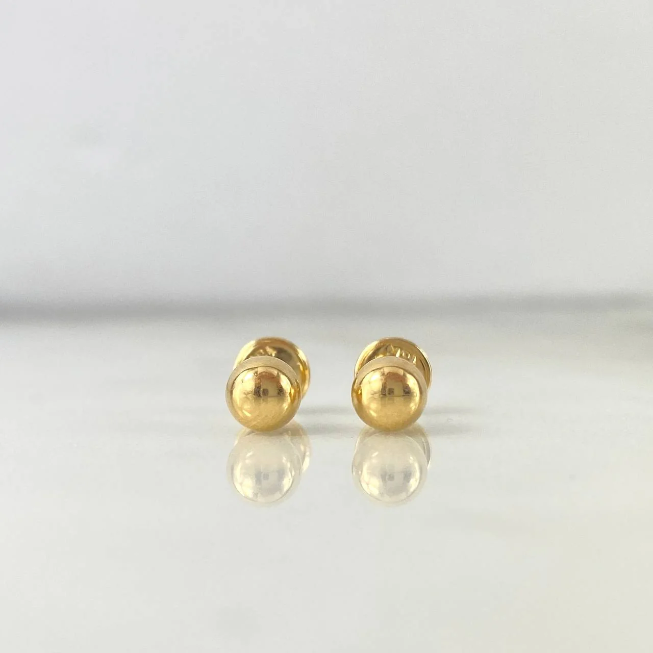 Topos Bola Lisa 0.55 g / 5 mm Oro Amarillo 18K