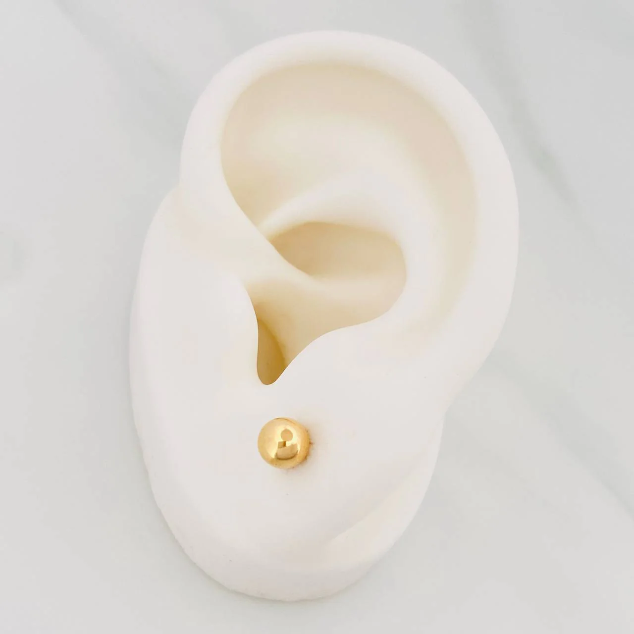 Topos Bola Lisa 0.6 g / 5 mm Oro Amarillo 18K - Image 4