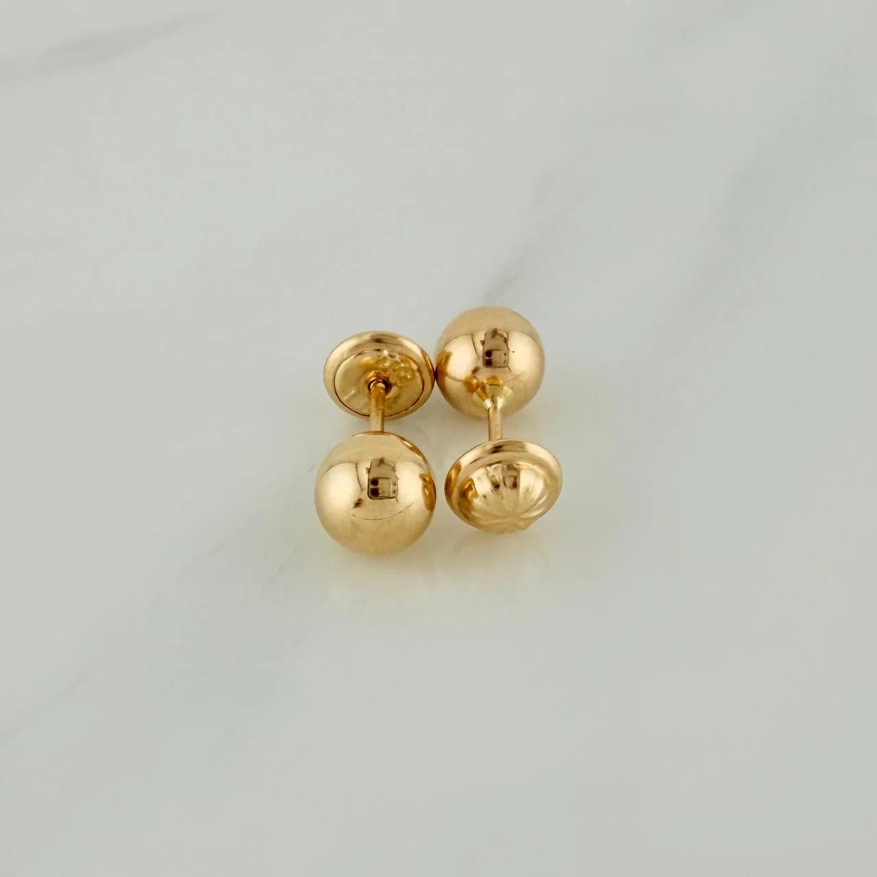 Topos Bola Lisa 0.75 g / 6 mm Oro Amarillo 18K - Image 3