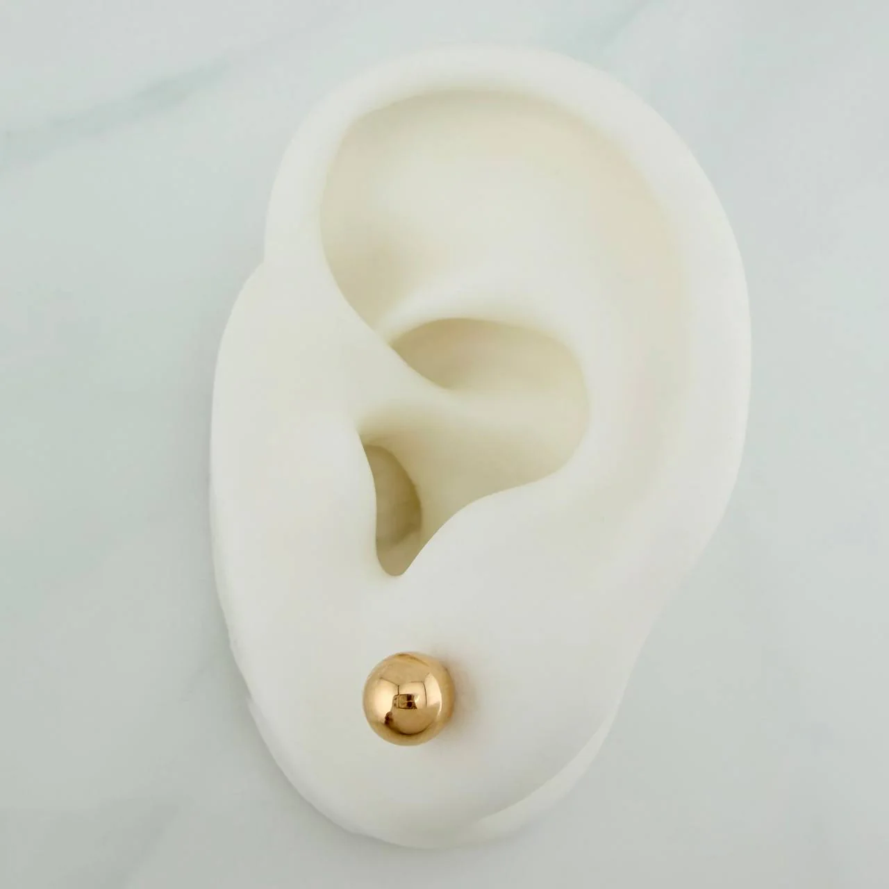 Topos Bola Lisa 0.75 g / 6 mm Oro Amarillo 18K - Image 4