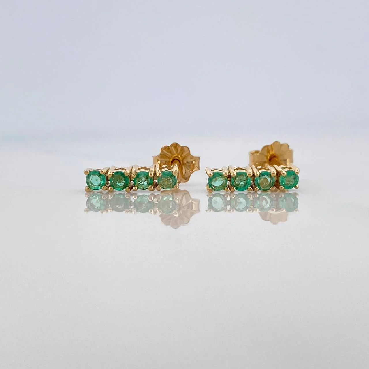 Topos Bolas Esmeraldas 23Pts 1.55 g / 2.3 mm Oro Amarillo 18K
