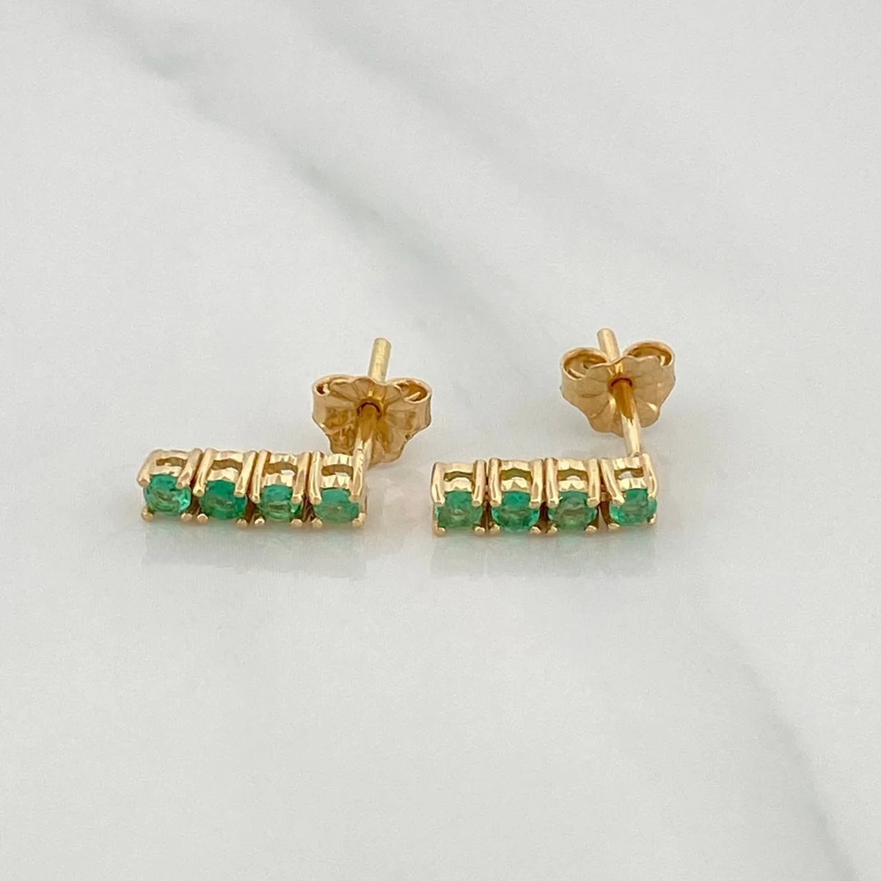 Topos Bolas Esmeraldas 23Pts 1.55 g / 2.3 mm Oro Amarillo 18K - Image 2