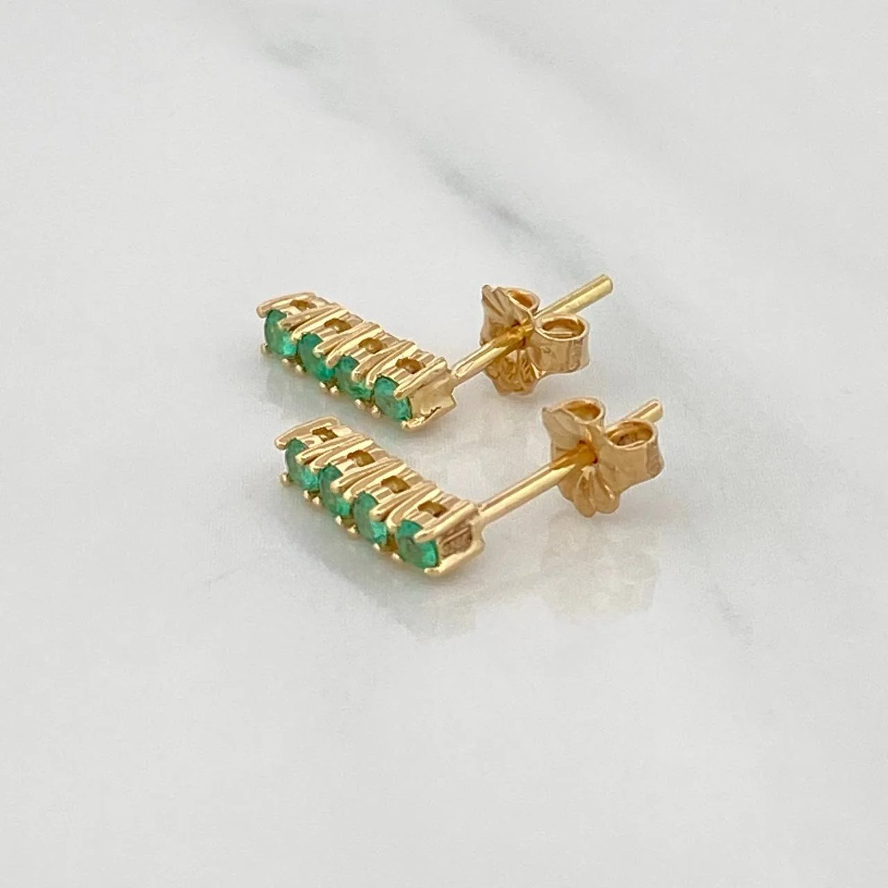 Topos Bolas Esmeraldas 23Pts 1.55 g / 2.3 mm Oro Amarillo 18K - Image 3