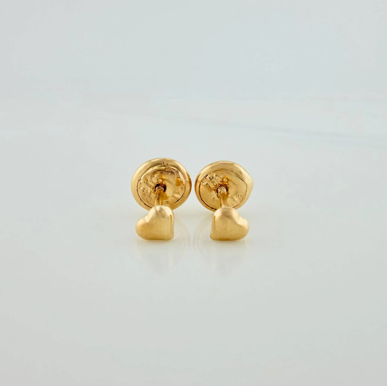 Topos Corazon 0.4gr / Troquelado Oro Amarillo &