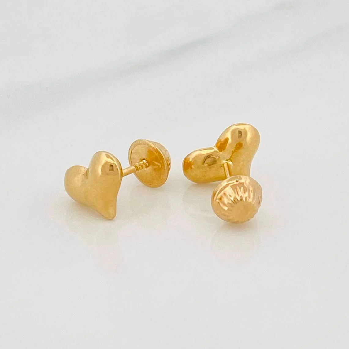 Topos Corazón 0.8 g / 9.6 mm Oro Amarillo 18K - Image 3