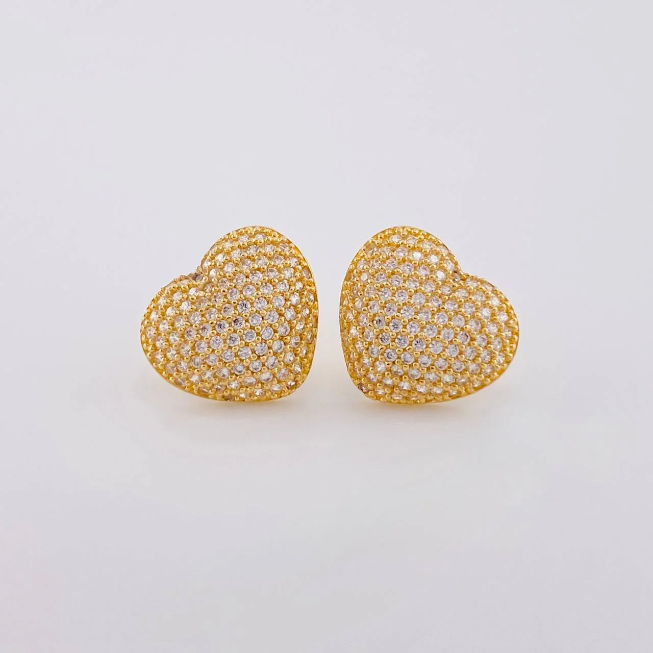 Topos Corazón Abultado 3.45 g / 14.2 mm Oro Amarillo 18K