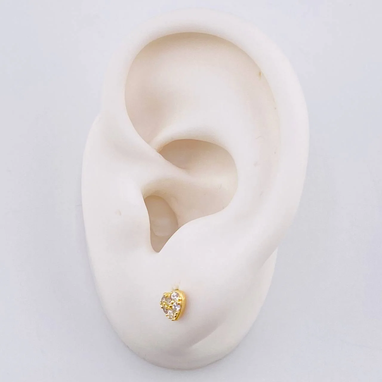 Topos Corazón Tupido 0.9gr / 4.9mm Oro Amarillo 18K - Image 4