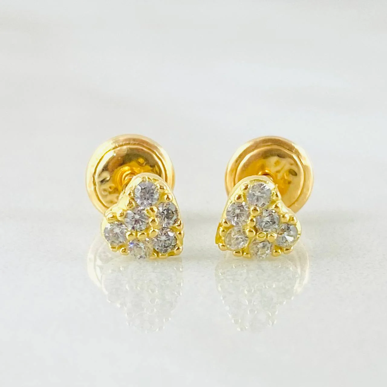 Topos Corazon Tupido 0.9gr / Oro Amarillo 18K ©