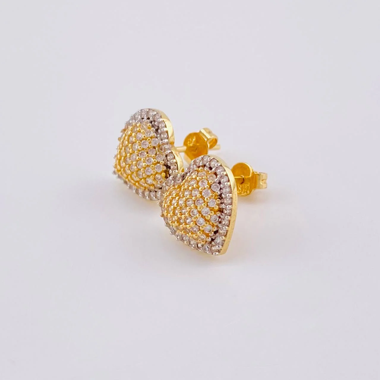 Topos Corazón Tupido 3.25 g / 11.3 mm Oro Amarillo 18K - Image 2