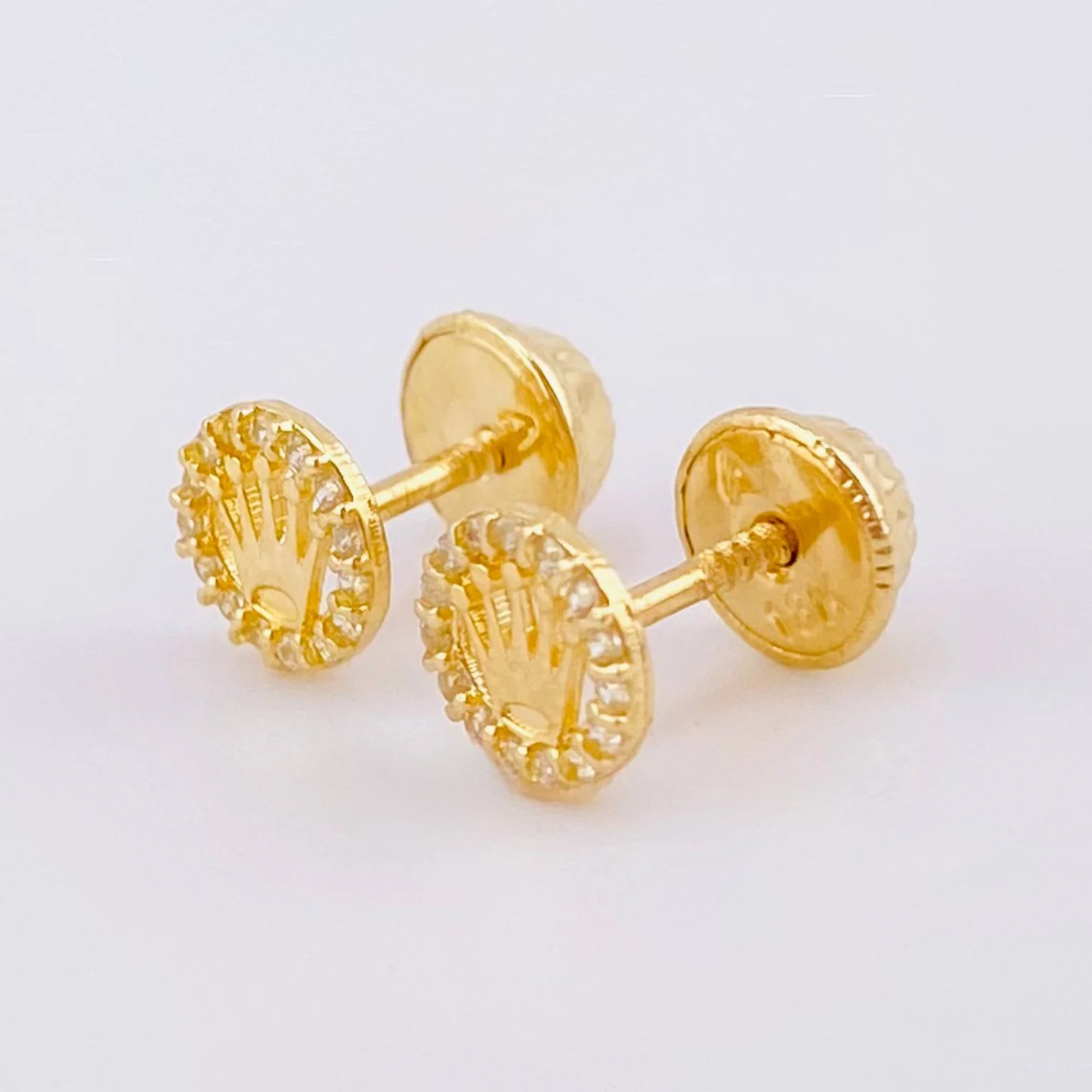 Topos Corona Circular Tupida 0.7gr / 5.7mm Oro Amarillo 18K - Image 2