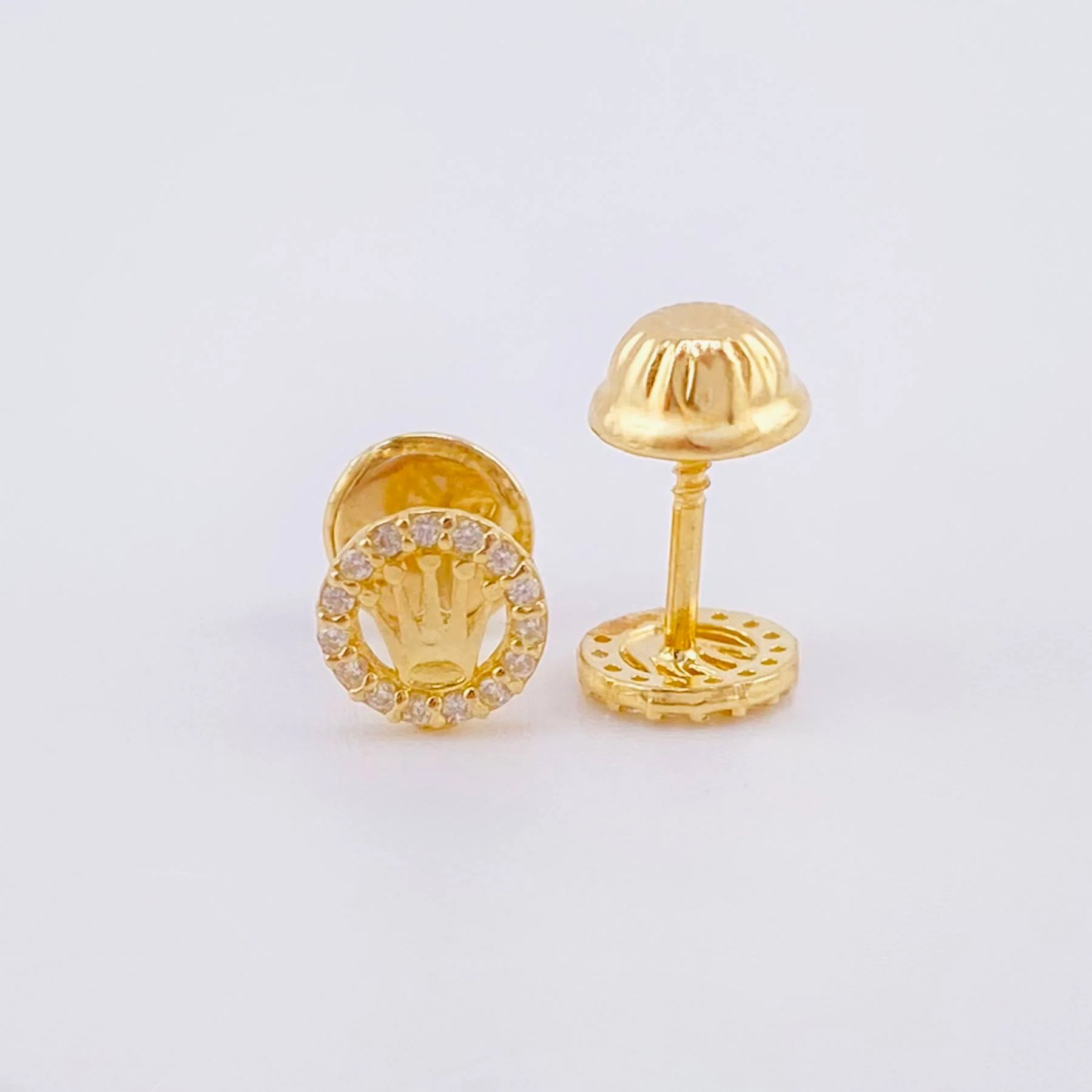 Topos Corona Circular Tupida 0.7gr / 5.7mm Oro Amarillo 18K * - Image 3