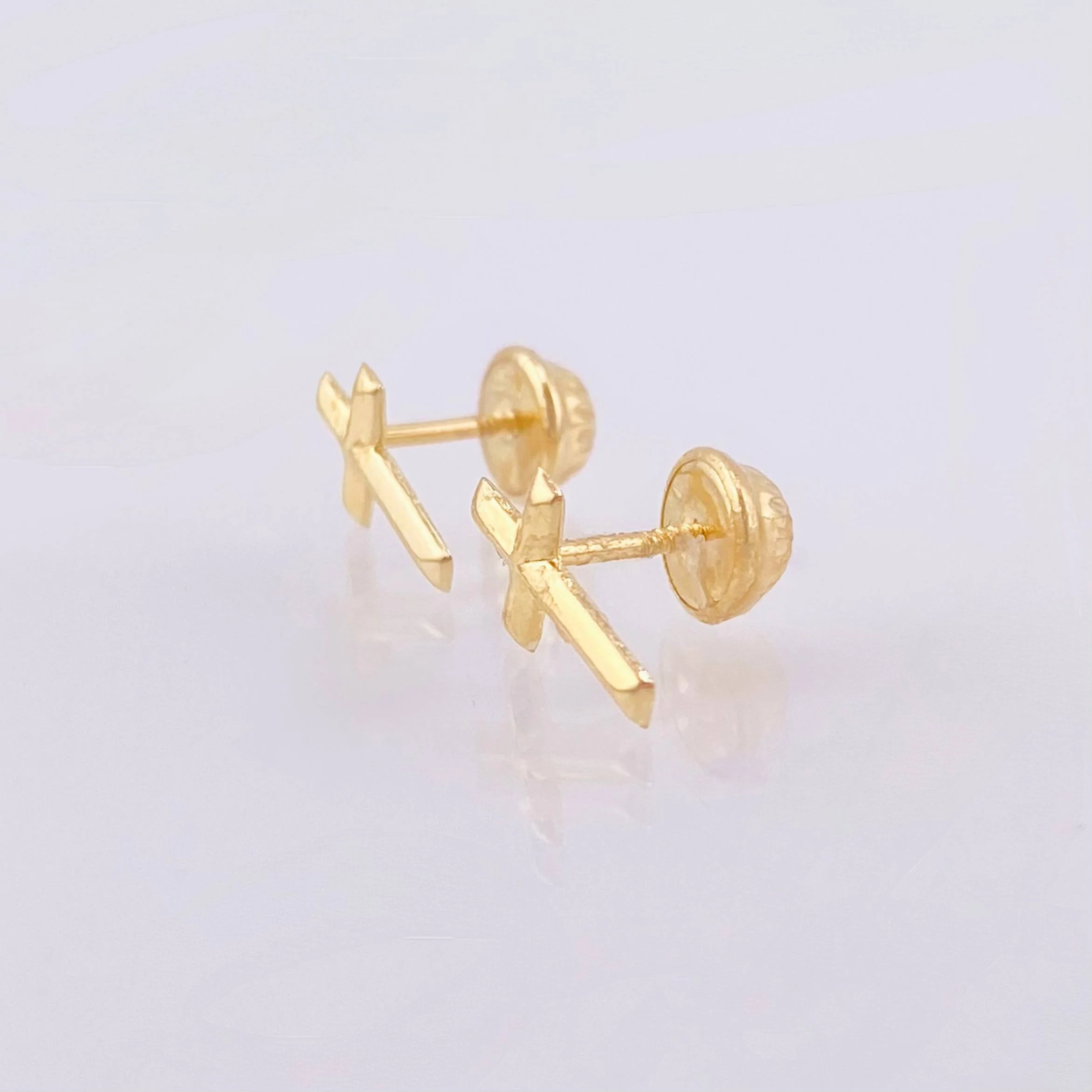 Topos Crúz 0.55gr / 1cm / Oro Amarillo 18K © - Image 3