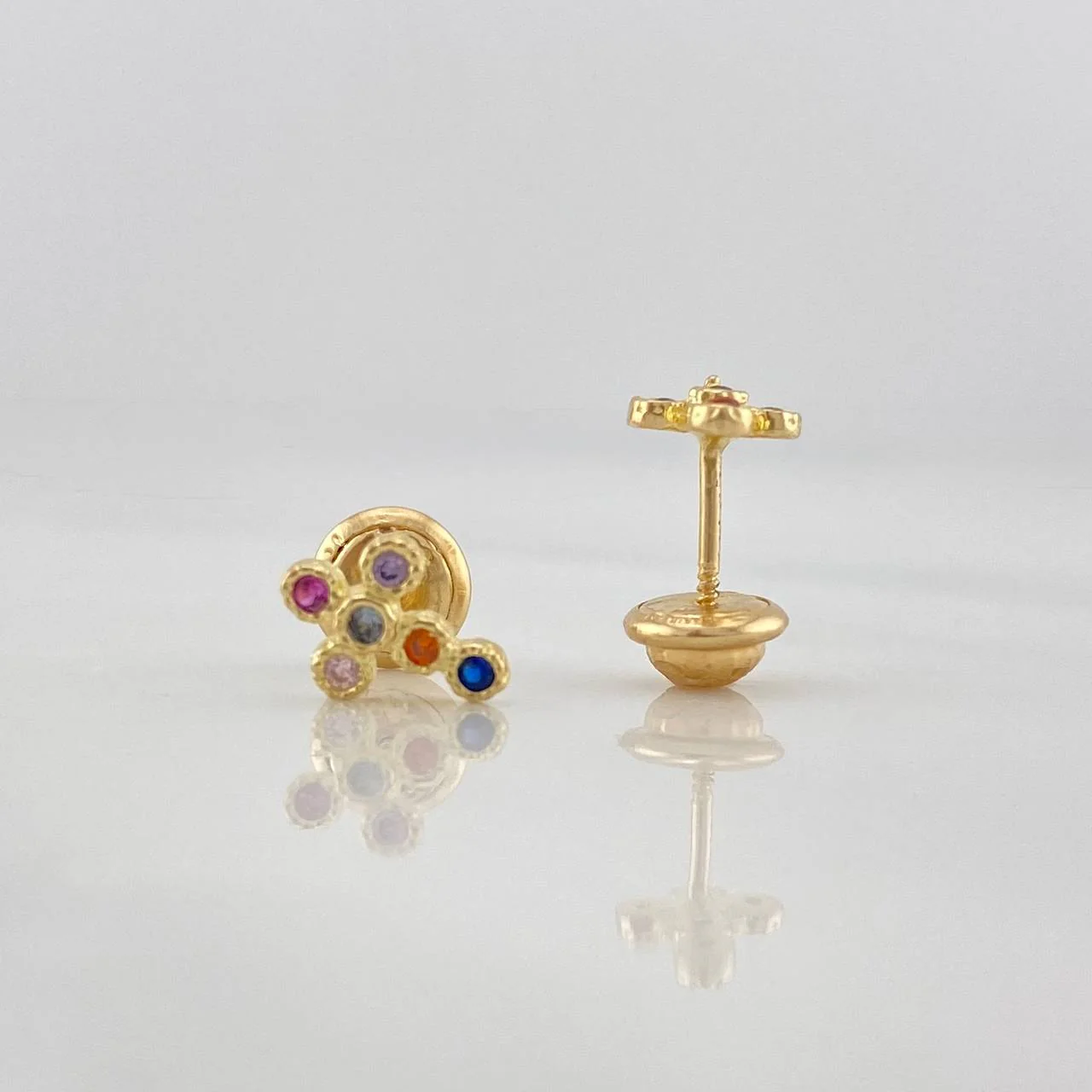 Topos Cruz 0.9 g / 5 mm Oro Amarillo 18K - Image 3