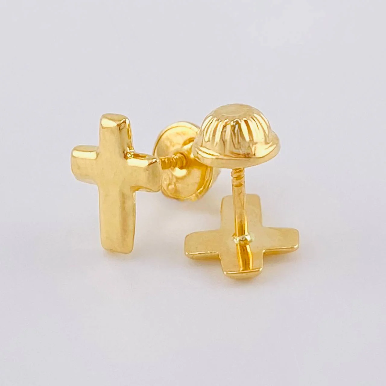 Topos Cruz Lisa 0.6 g / 9 mm Oro Amarillo 18K - Image 3