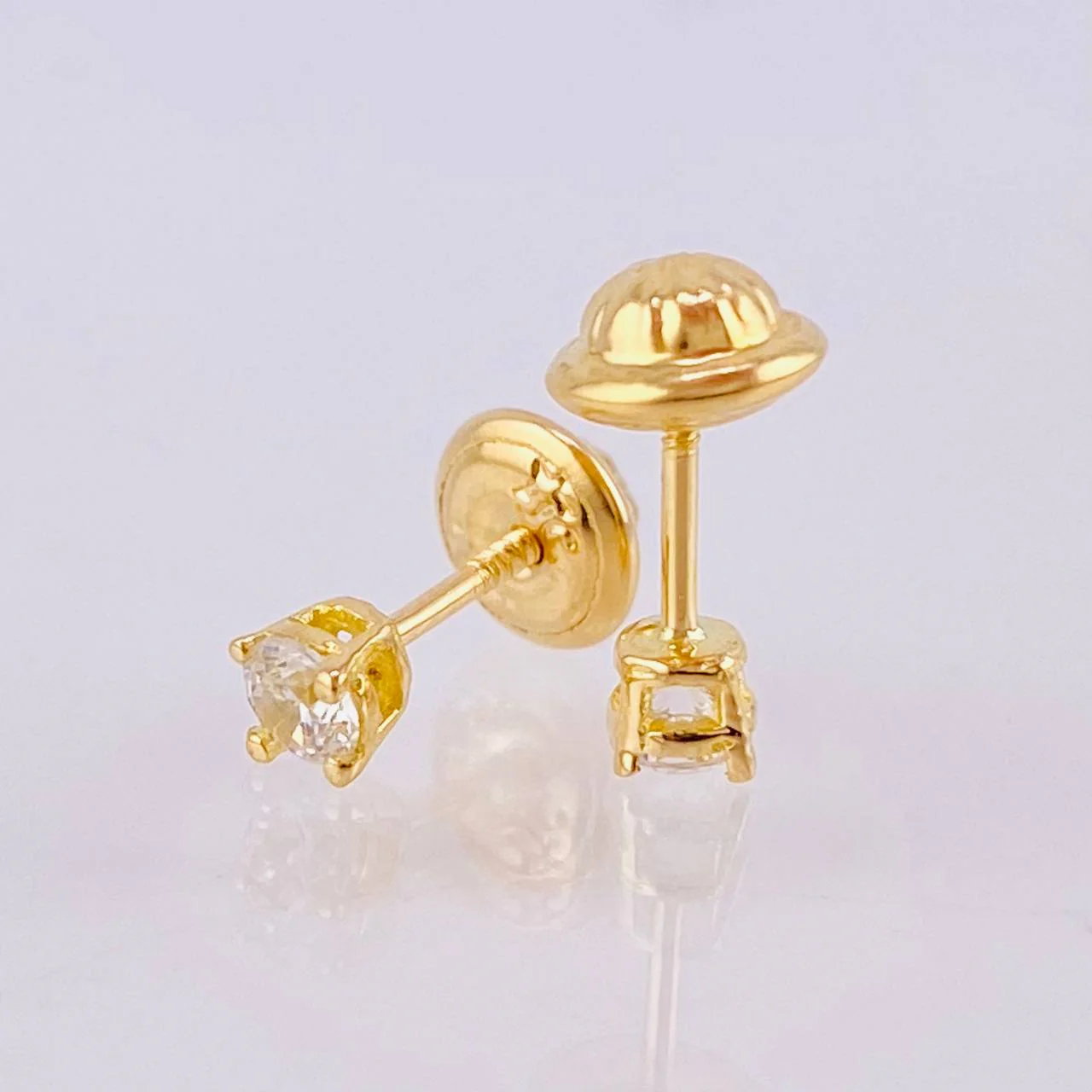 Topos Cuatro Garras 0.65 g / 3.2 mm Oro Amarillo 18K - Image 4