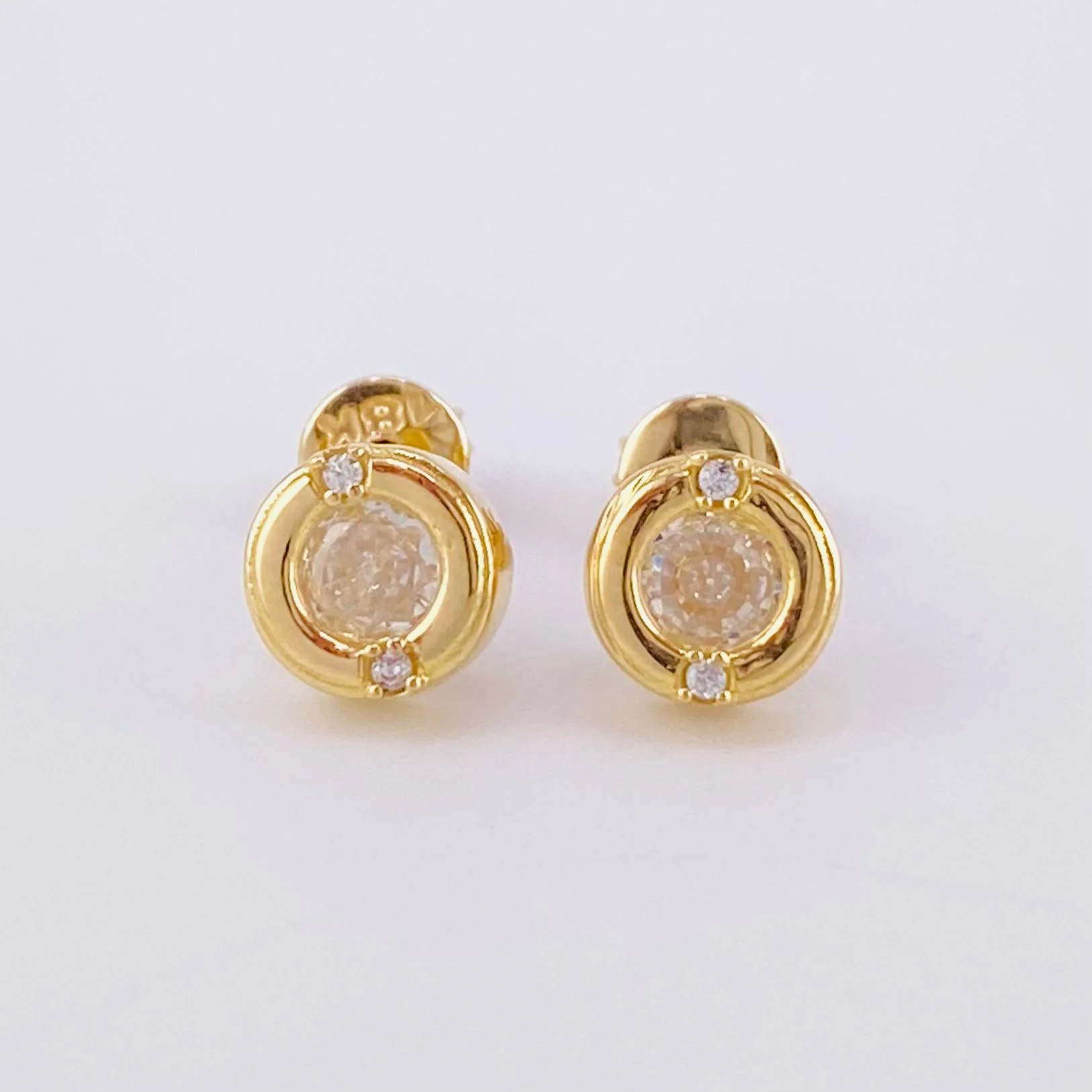 Topos Dona Bisel 2.3 g / 6.5 mm Oro Amarillo 18K