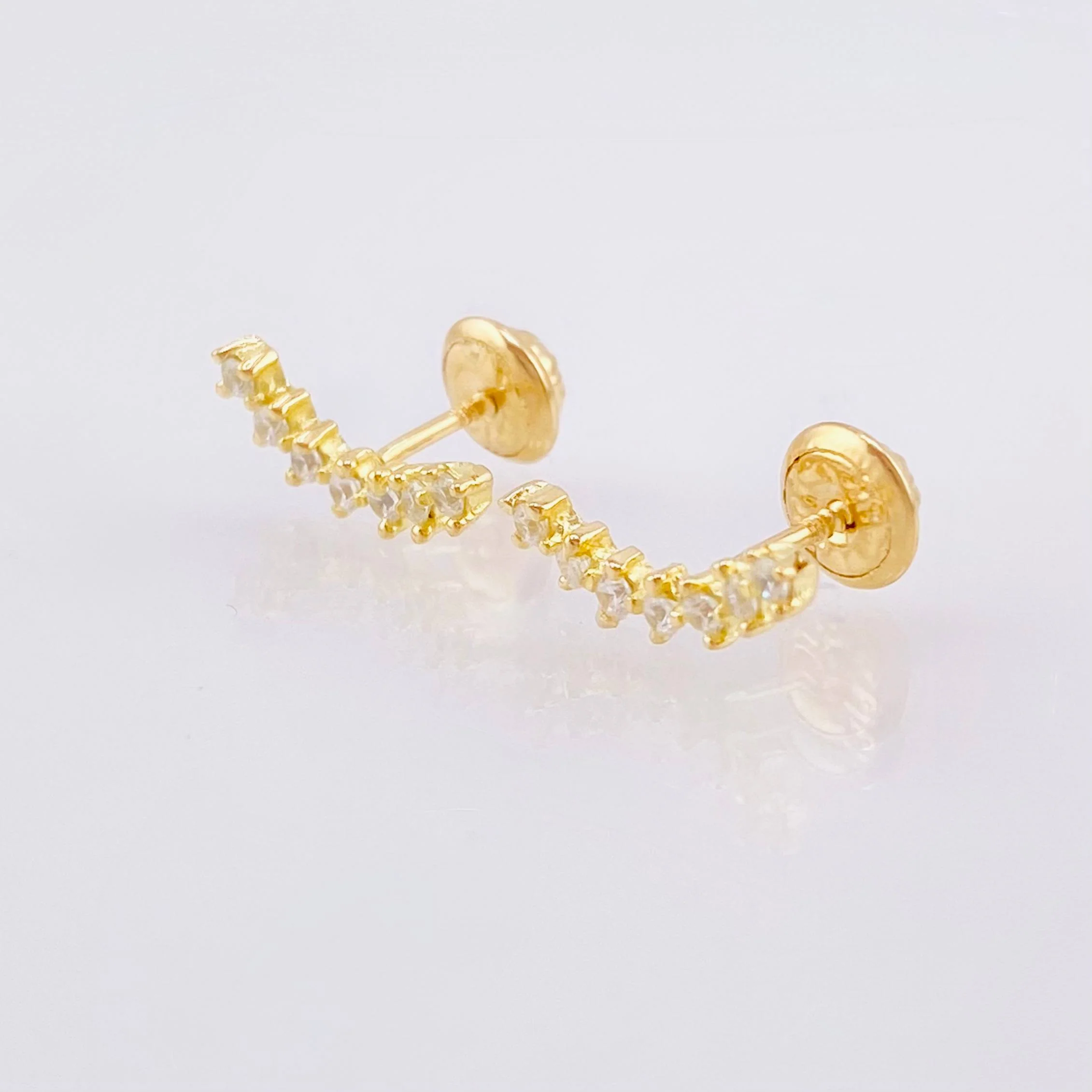 Topos Estela 1.05gr / 1.05cm / Oro Amarillo 18K - Image 2