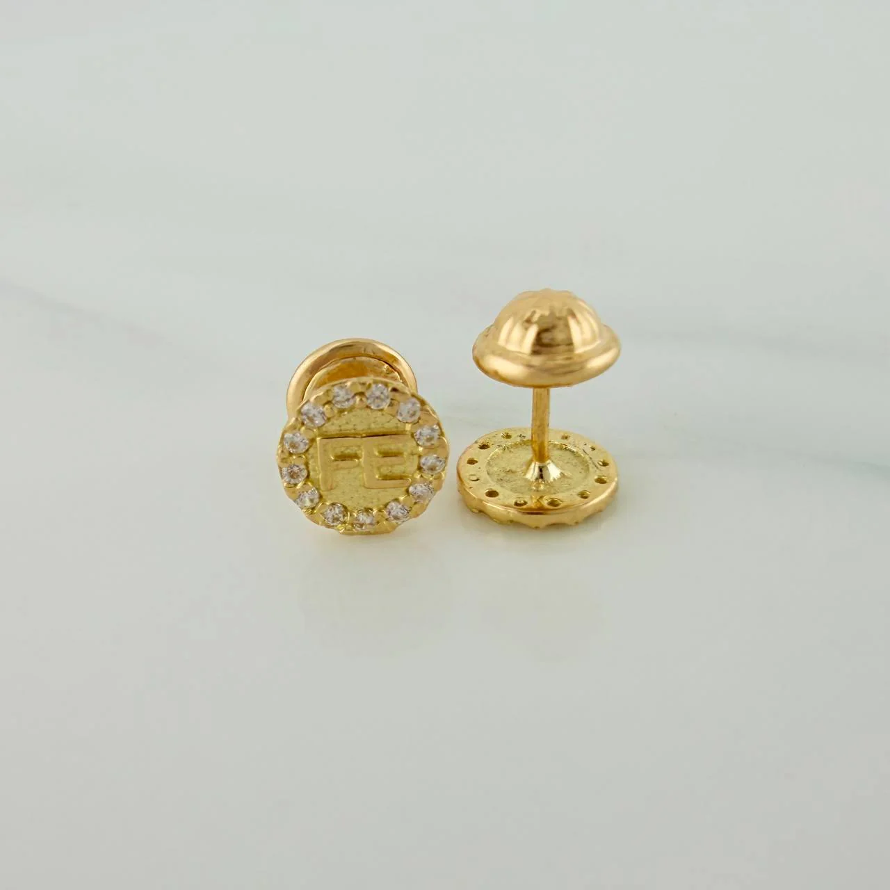Topos Fe 1.05gr / 3mm Oro Amarillo 18K - Image 2