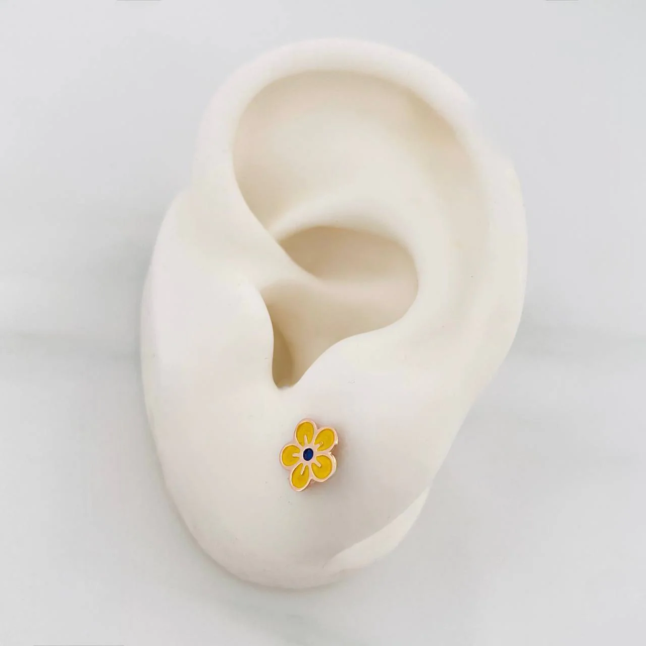 Topos Flor 0.65 g / 7.4 mm Oro Rosa 18K - Image 4