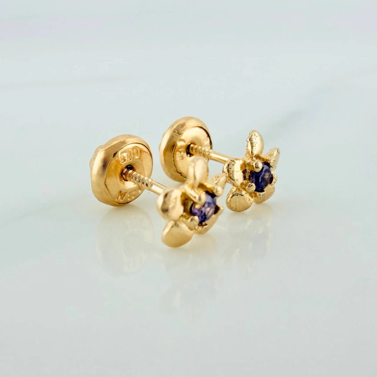 Topos Flor 0.8gr / 2.5mm Oro Amarillo 18K & - Image 3