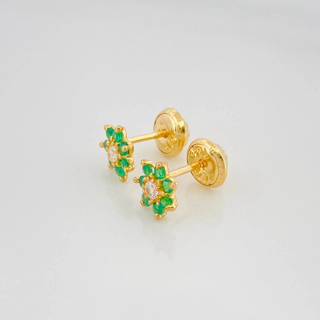 Topos Flor 0.9 g / 6.7 mm Oro Amarillo 18K - Image 2