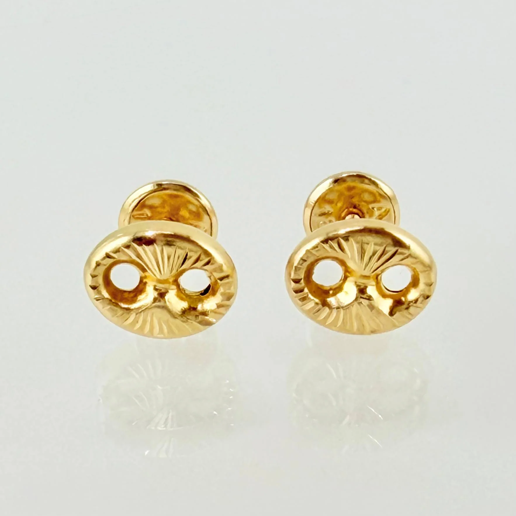 Topos GC Diamantado 0.75gr / 8mm Oro Amarillo 18K