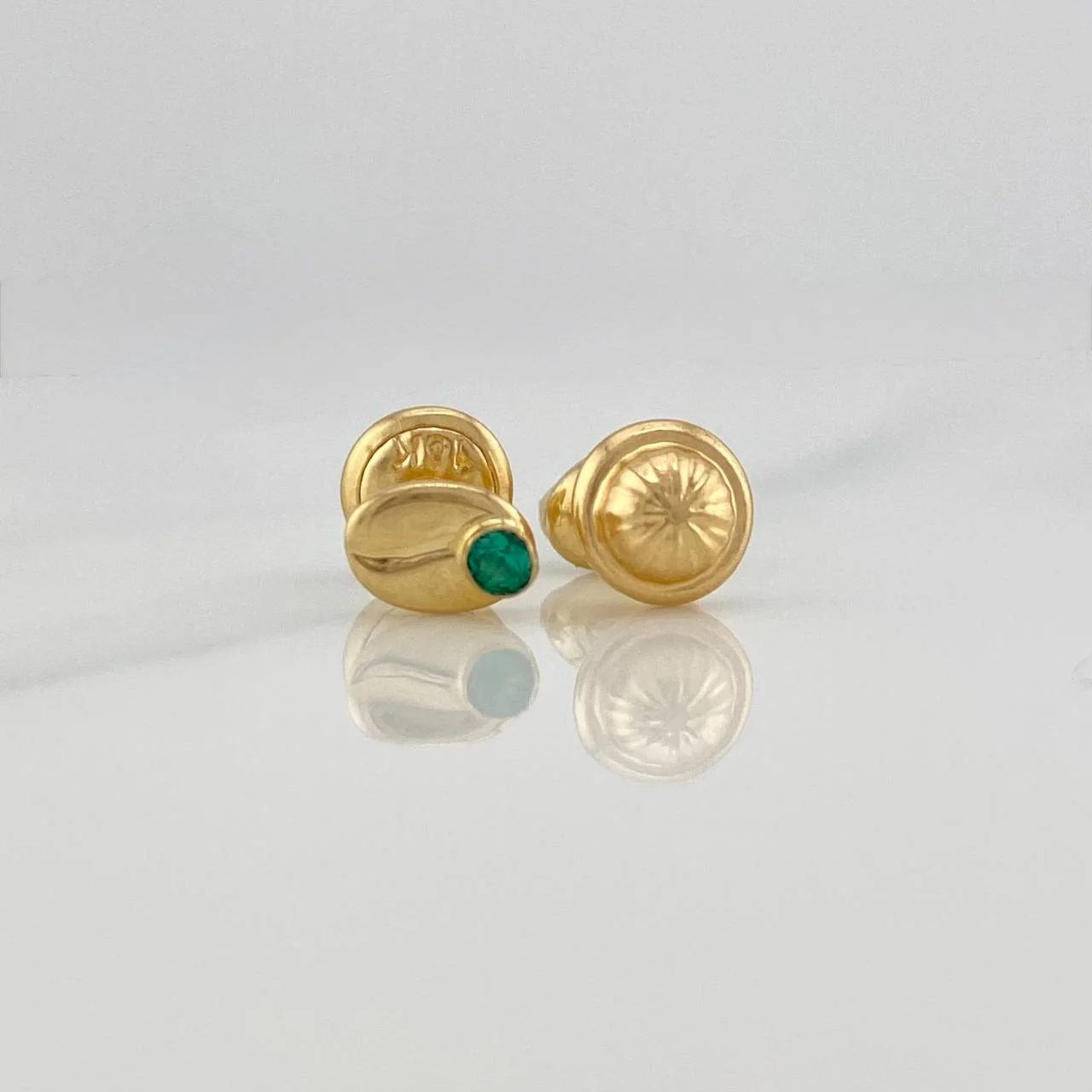 Topos Grano de Café 0.6gr / 5.5mm Oro Amarillo 18K & - Image 2