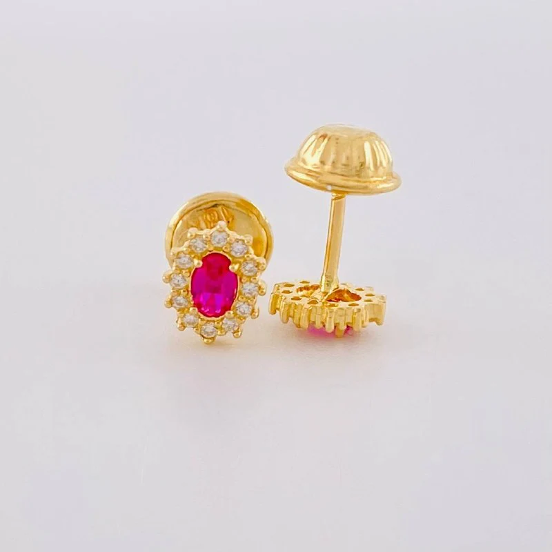 Topos Halo Ovalado 0.7 g / 6 mm Oro Amarillo 18K - Image 3