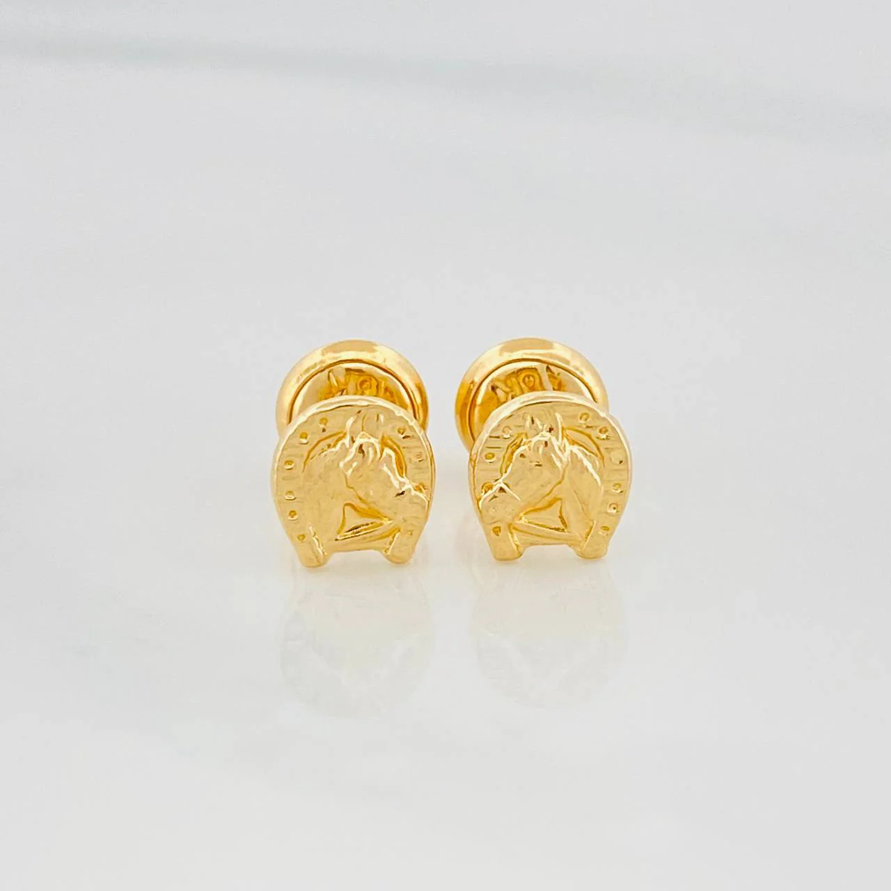 Topos Herradura Caballo 0.6 g / 4 mm Oro Amarillo 18K