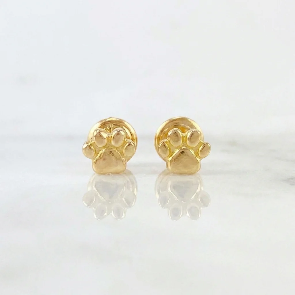 Topos Huella 0.9 g / 4.8 mm Oro Amarillo 18K