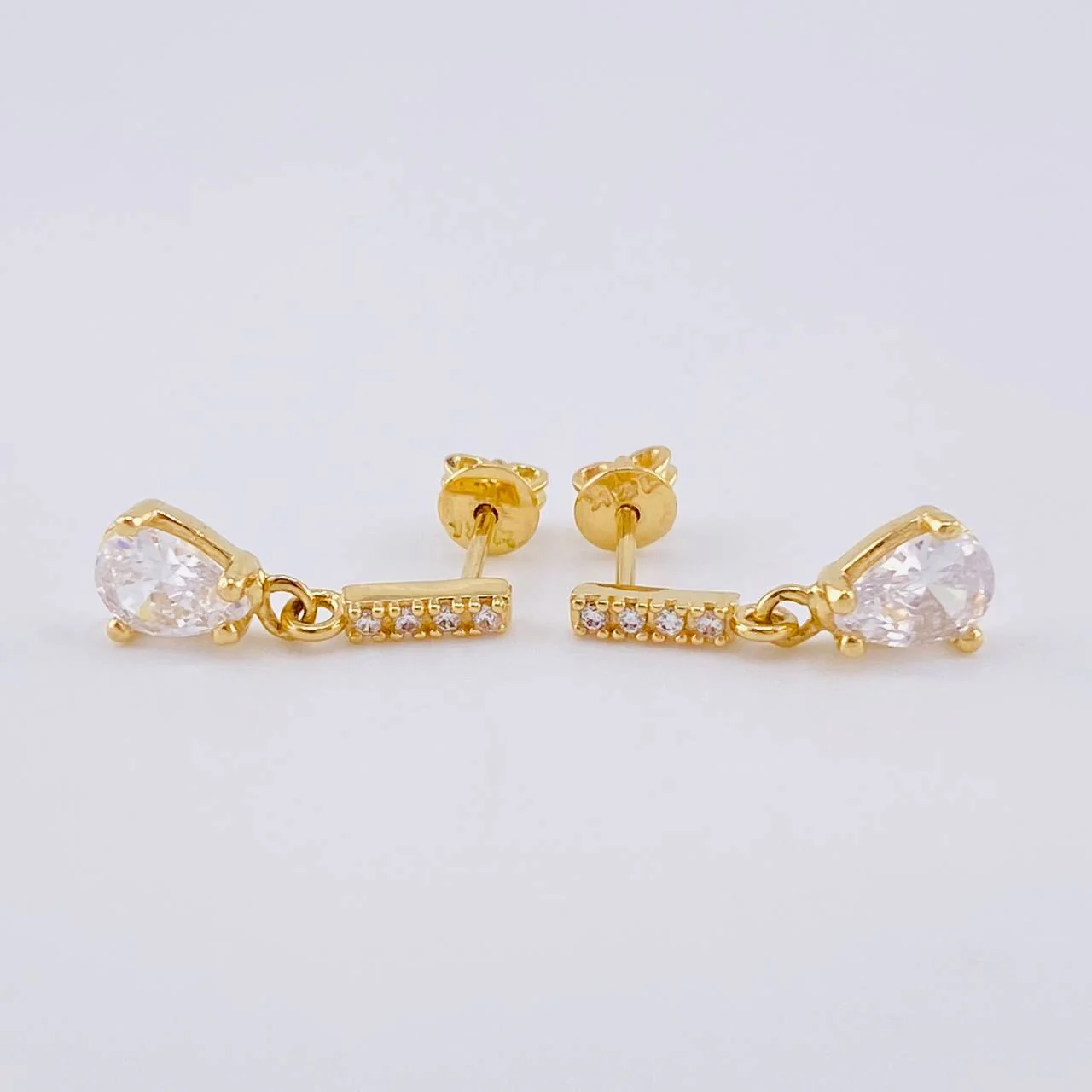 Topos Linea Lluvia 2.85 g / 1.9 cm Oro Amarillo 18K