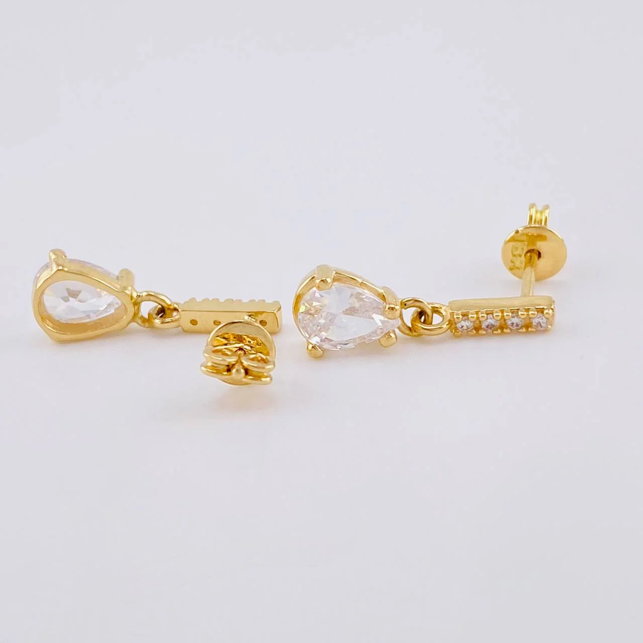 Topos Linea Lluvia 2.85 g / 1.9 cm Oro Amarillo 18K - Image 3