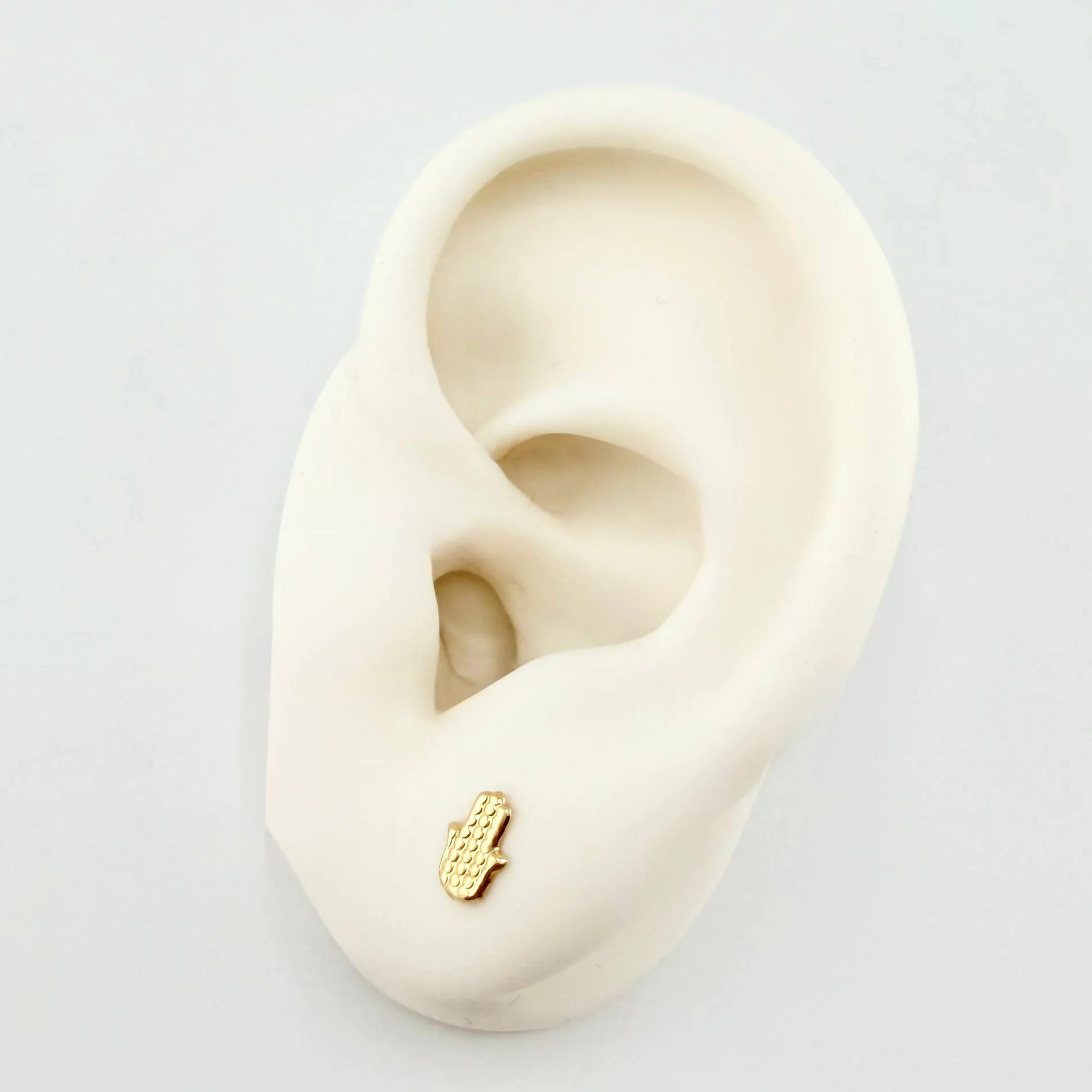 Topos Mano Hamsa 0.55gr / 7.2mm Oro Amarillo 18K - Image 3