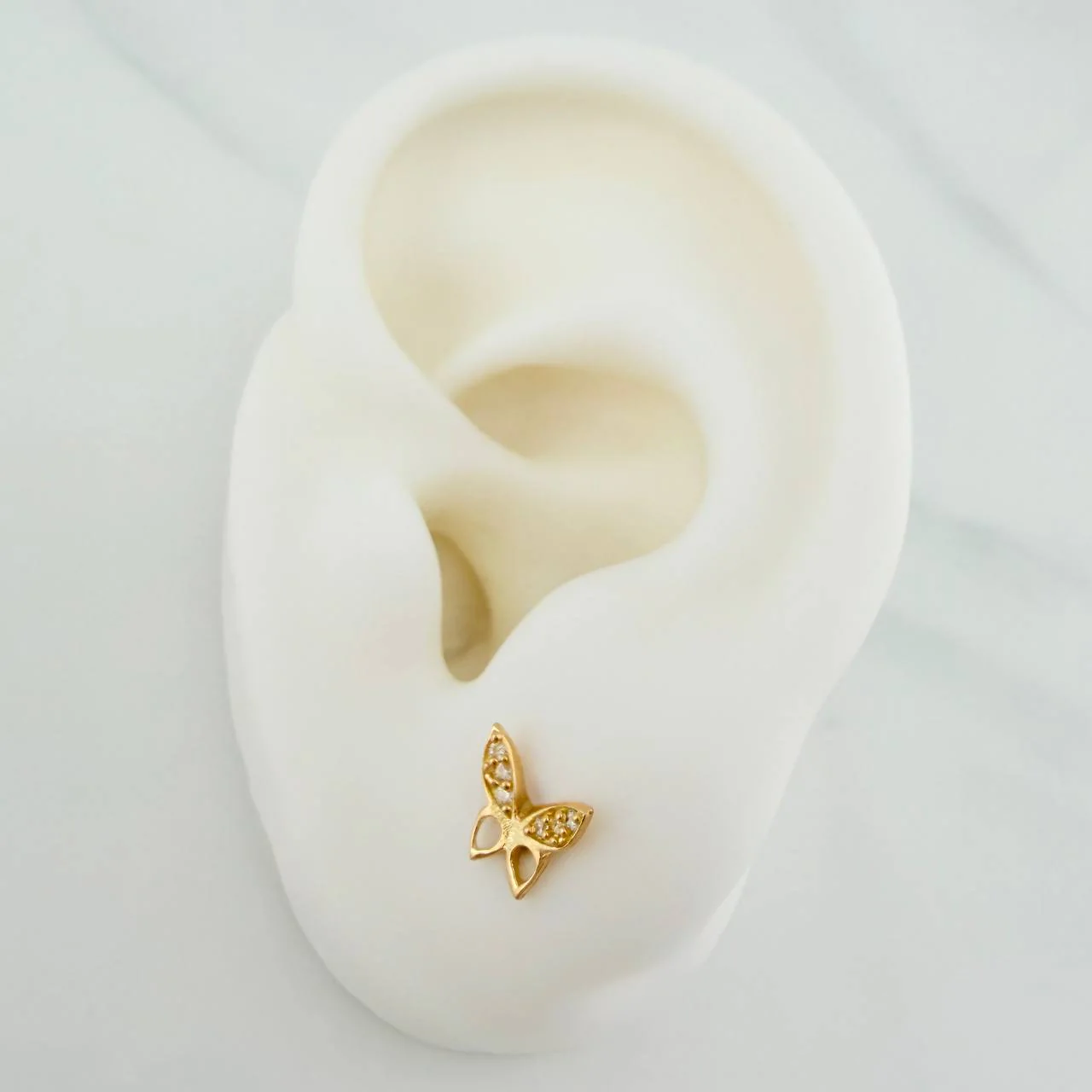 Topos Mariposa 0.85gr / 7mm Oro Amarillo 18K & - Image 4