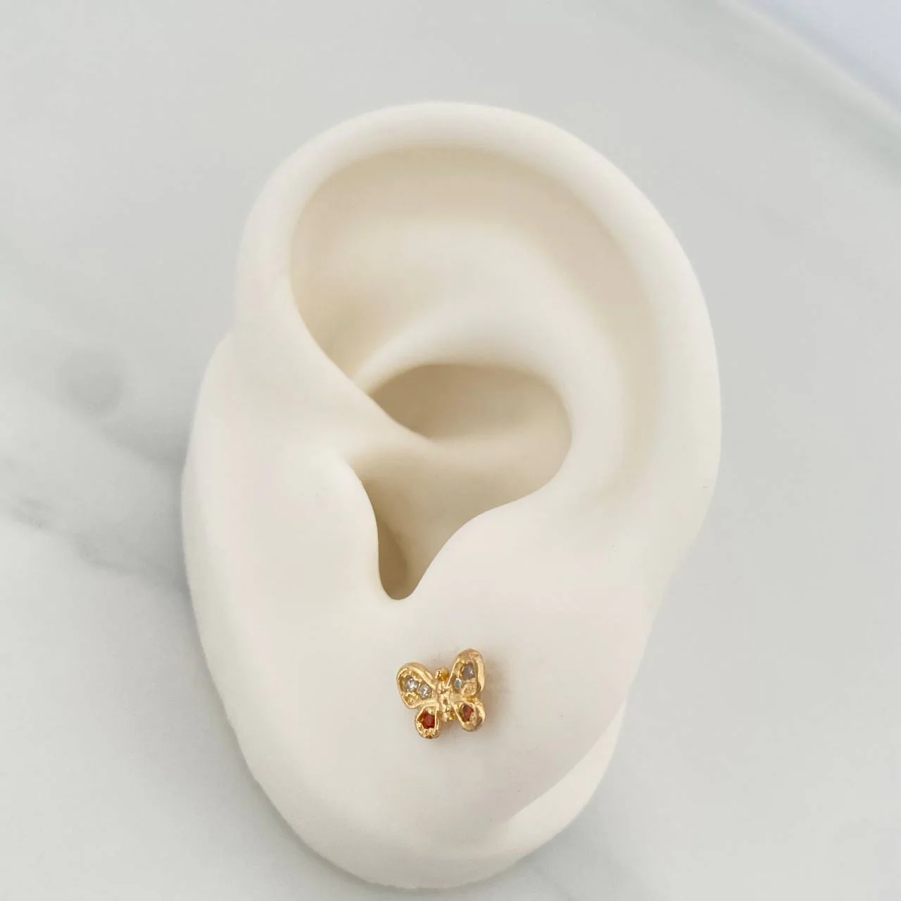 Topos Mariposa 0.9gr / 7.2mm Oro Amarillo 18K % - Image 4