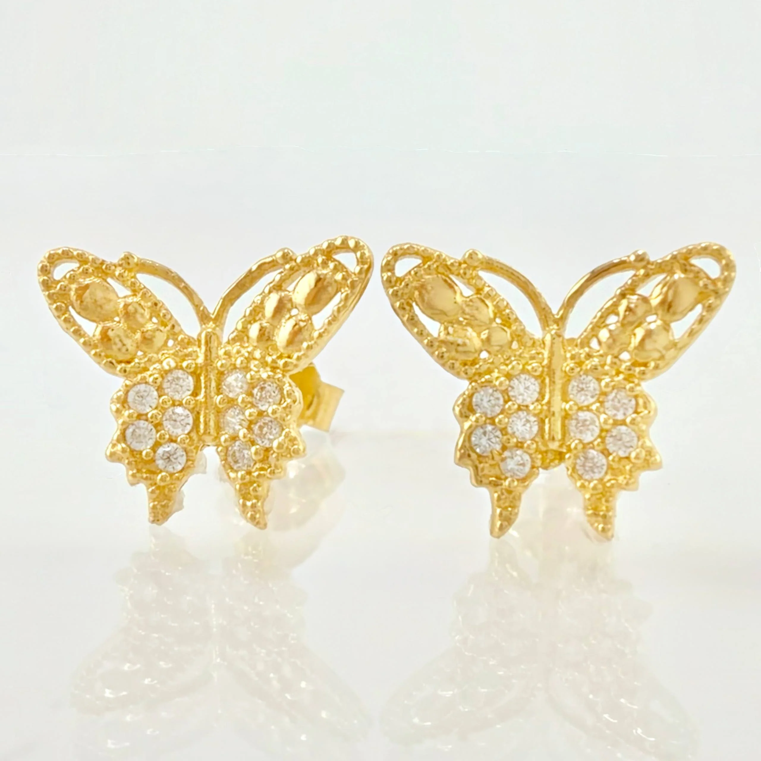 Topos Mariposa 1.4gr / 1cm / Oro Amarillo 18K *