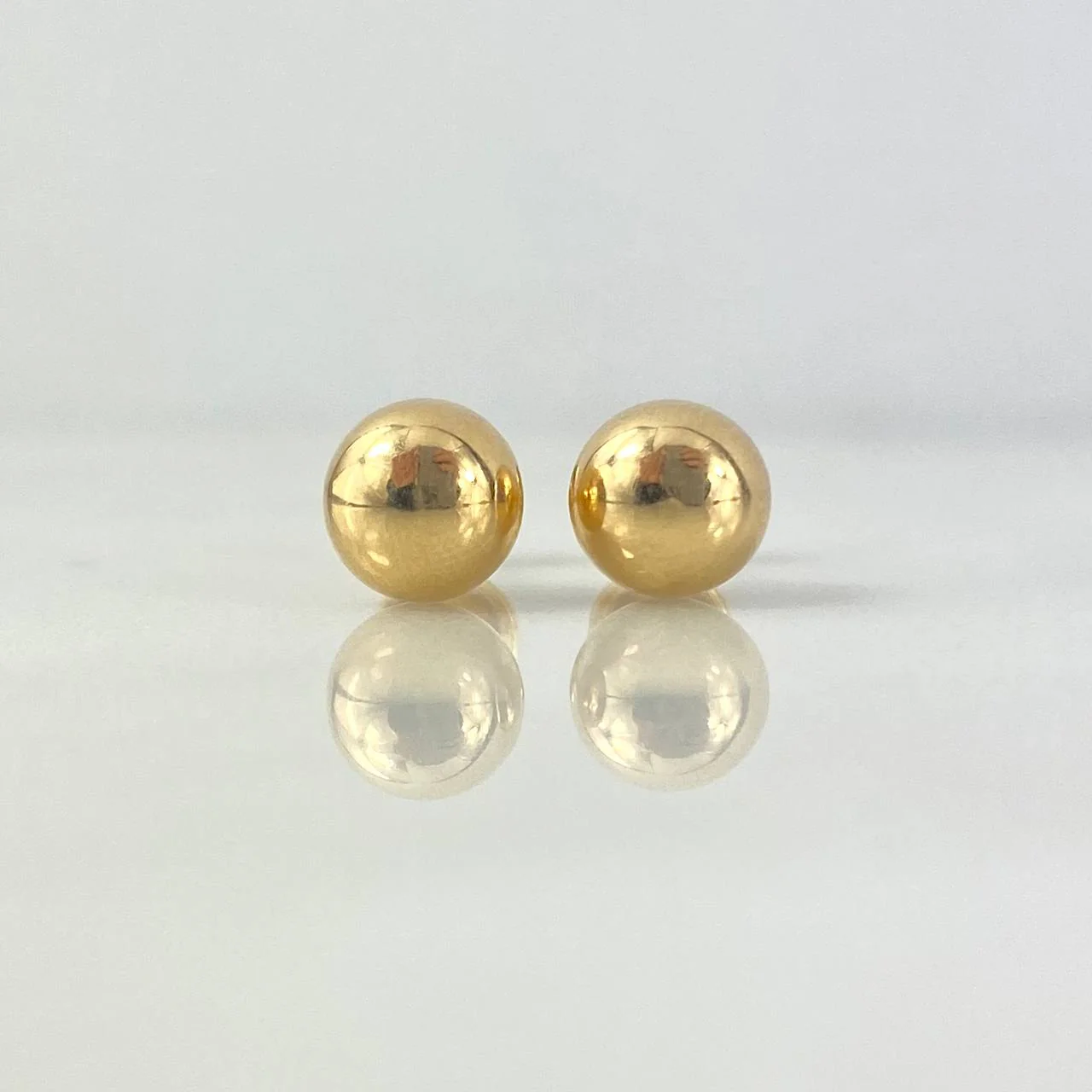 Topos Bola Lisa 0.9gr / 8mm Oro Amarillo 18K *
