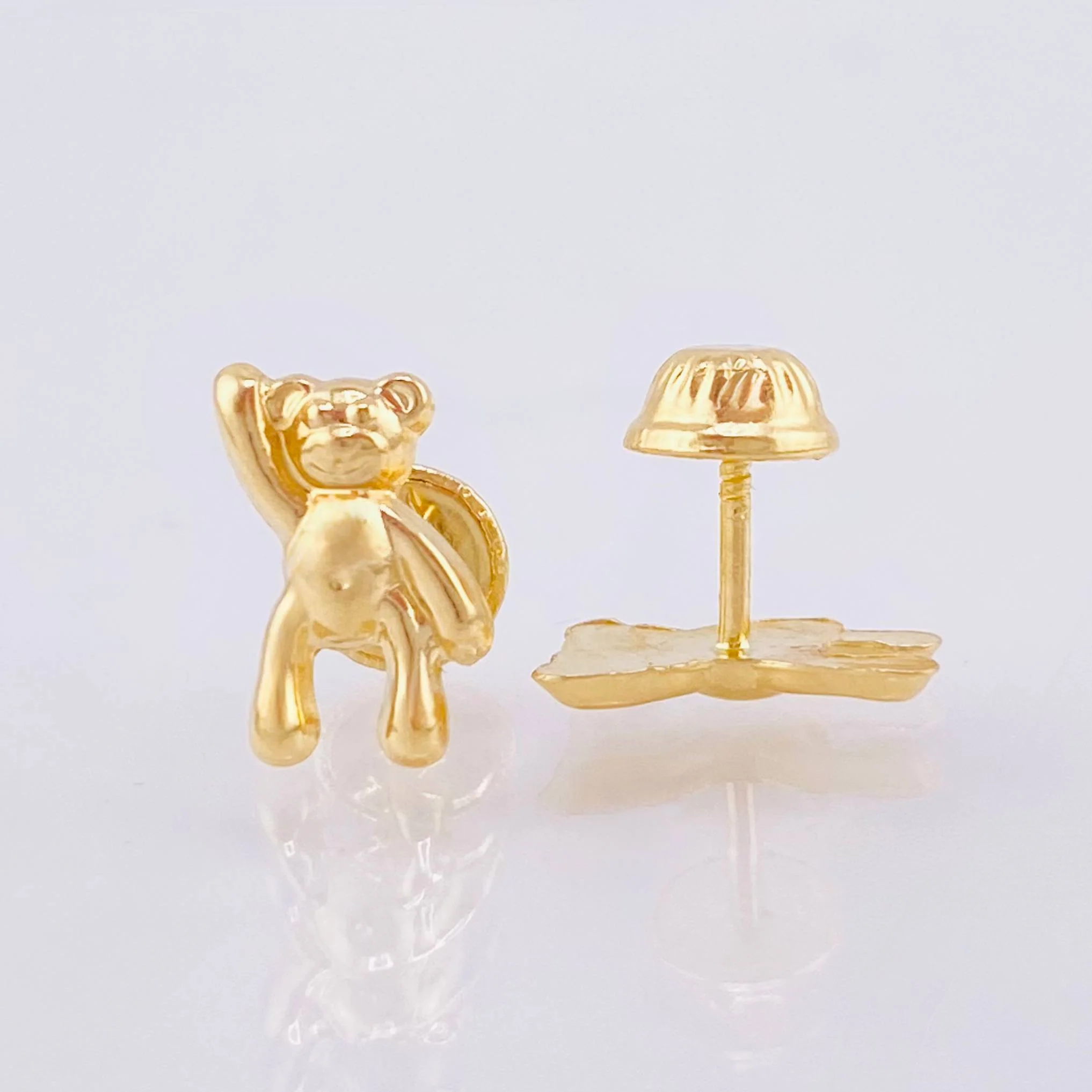 Topos Oso Mano Arriba 0.75gr / 1cm / Oro Amarillo 18K - Image 3