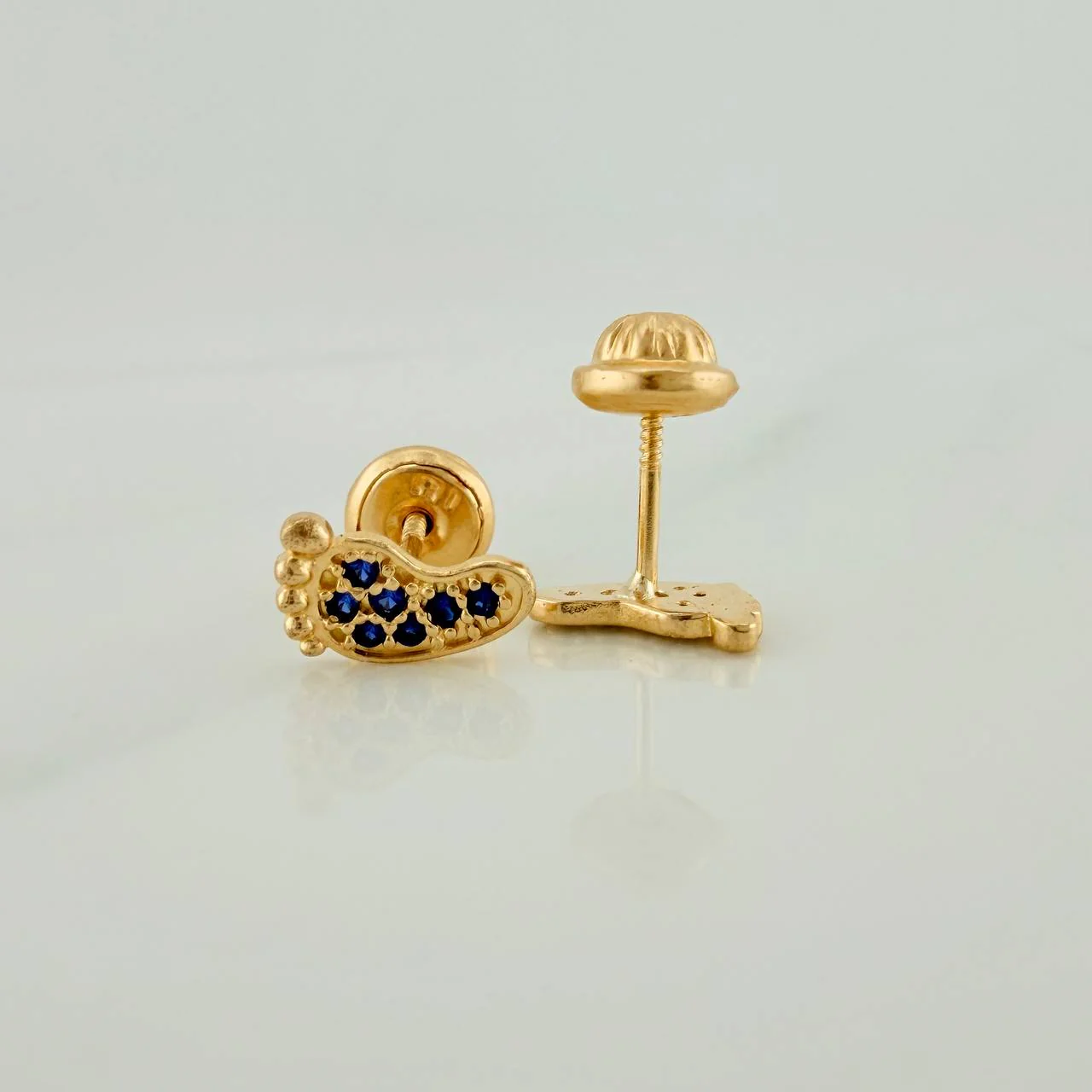 Topos Pies 0.85gr / 4.2mm Oro Amarillo 18K % - Image 2