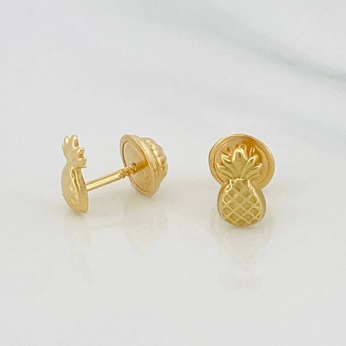 Topos Piña 0.55 g / 4 mm Oro Amarillo 18K - Image 3