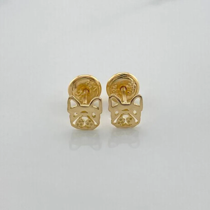 Topos Rostro Perro 0.75 g / 6.05 mm Oro Amarillo 18K