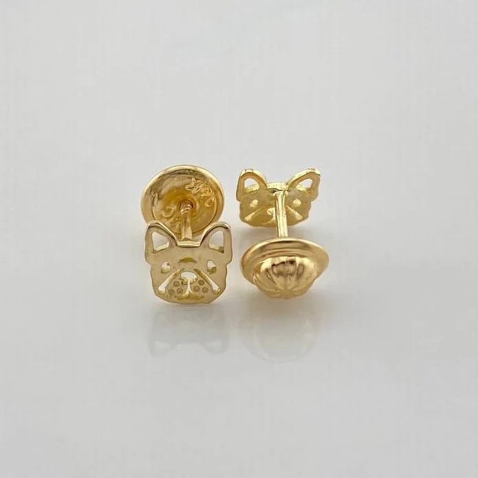 Topos Rostro Perro 0.75gr / 6.02mm Oro Amarillo 18K - Image 2
