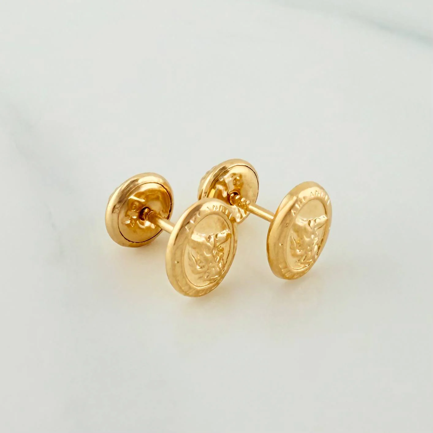 Topos San Miguel Arcangel 0.7 g / 5.8 mm Oro Amarillo 18K - Image 2