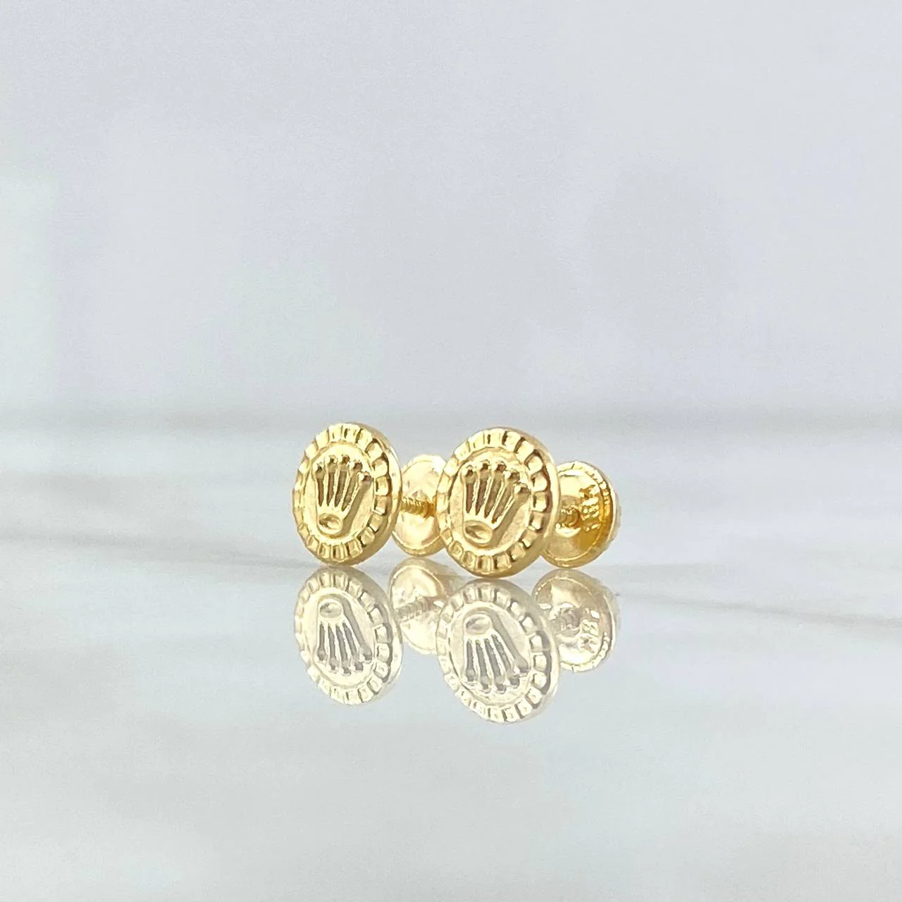 Topos Sello Corona 0.7gr / 7.6mm Oro Amarillo 18K © - Image 2