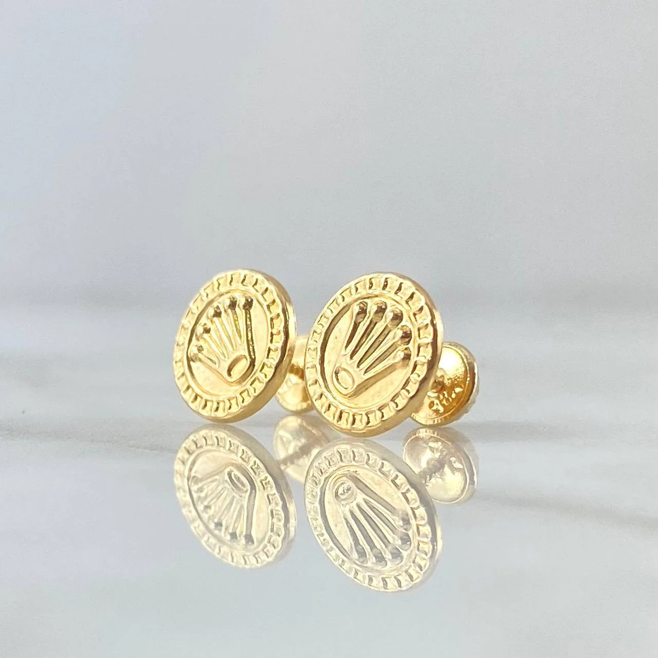 Topos Sello Corona 0.95gr / 10mm Oro Amarillo 18K - Image 2