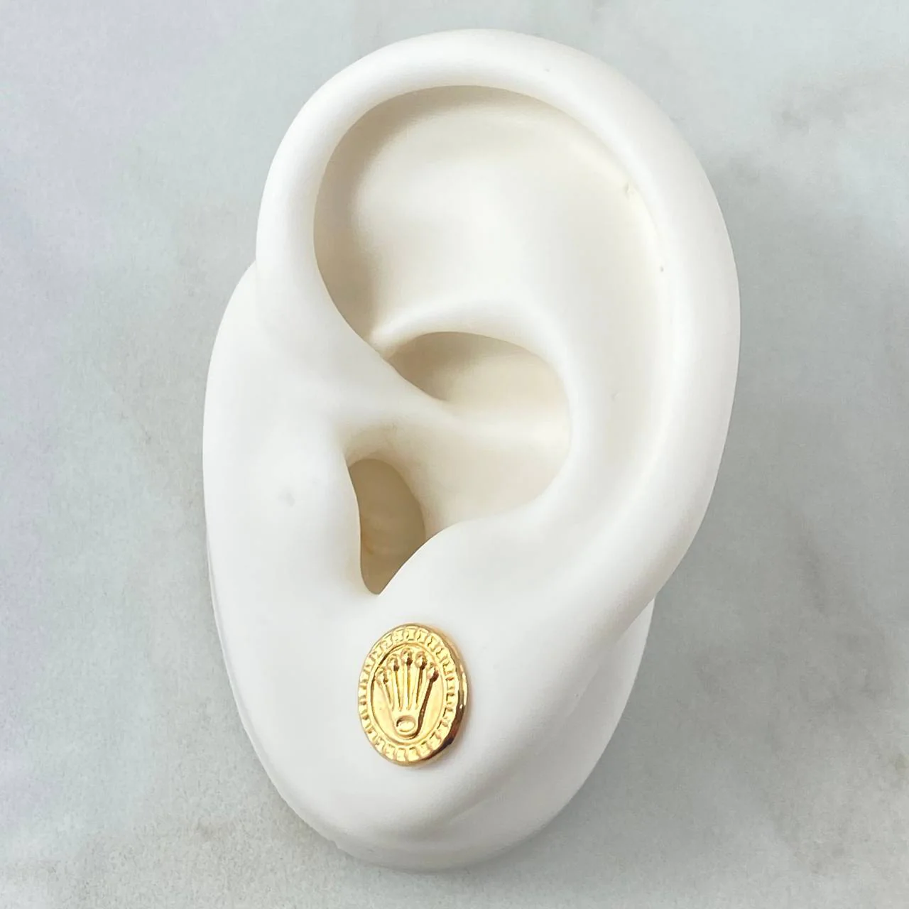 Topos Sello Corona 0.95gr / 10mm Oro Amarillo 18K - Image 3