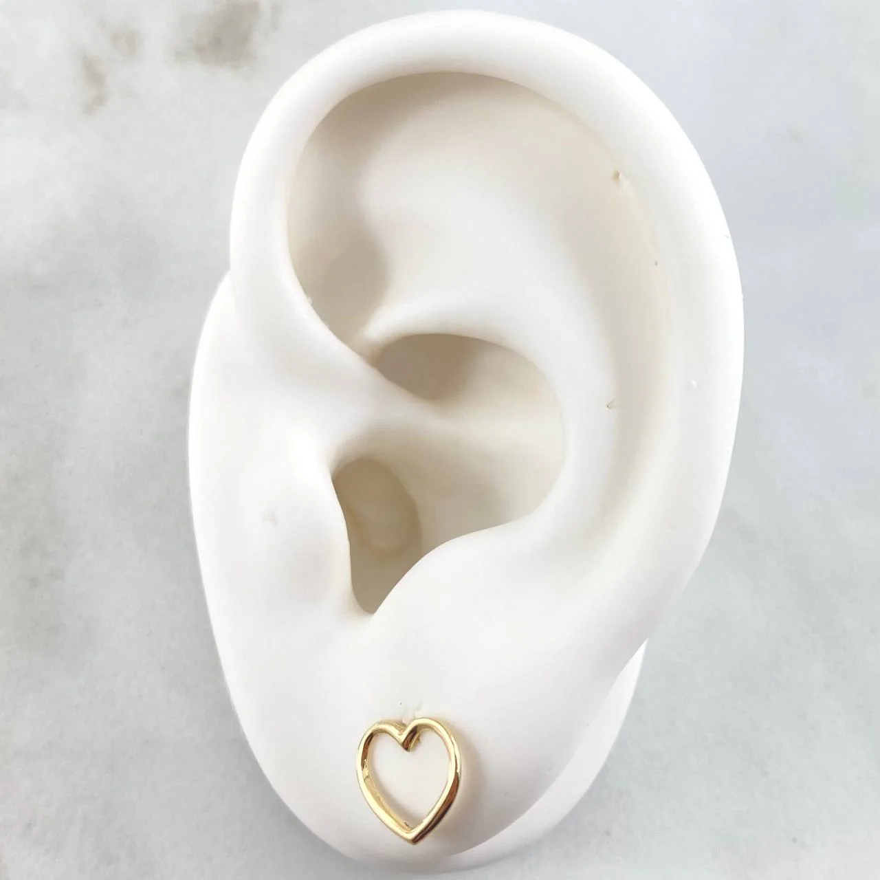 Topos Silueta Corazon 0.65gr / 8mm Oro Amarillo 18K - Image 3