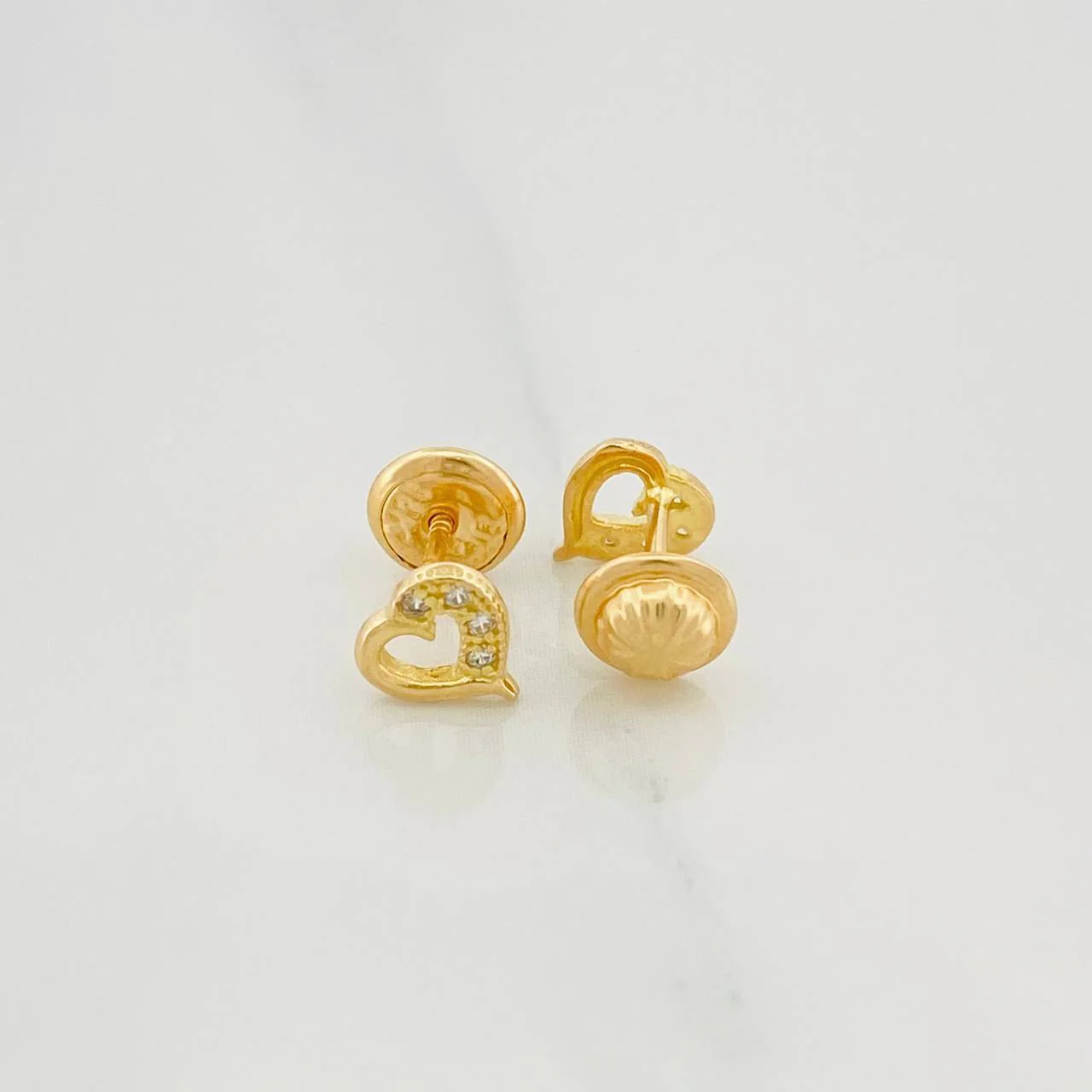 Topos Silueta Corazon 0.8 g / 4 mm Oro Amarillo 18K - Image 2