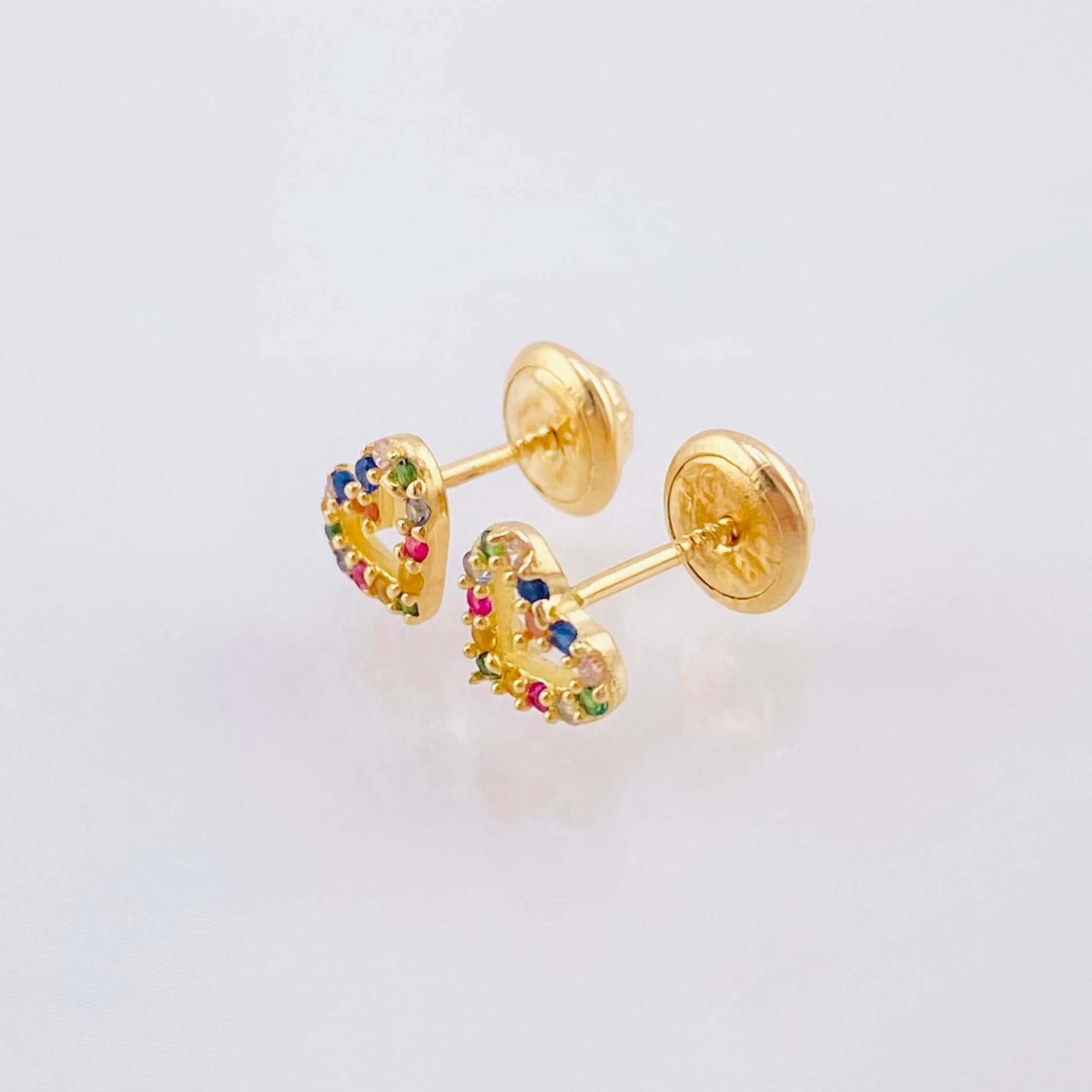 Topos Silueta Corazón 0.8gr / 5.5mm Oro Amarillo 18K - Image 3