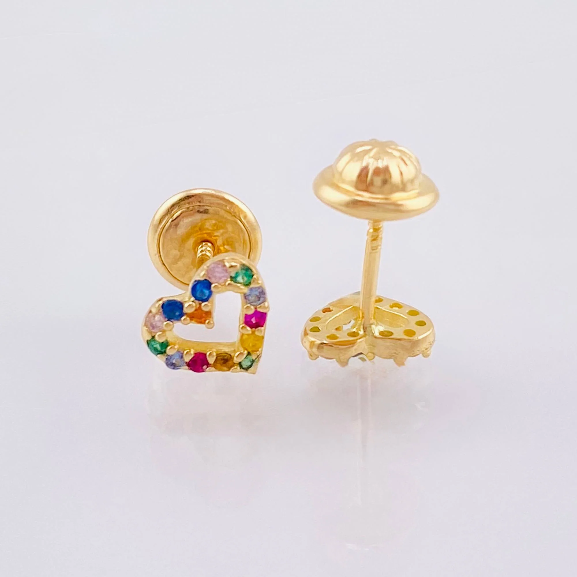 Topos Silueta Corazón 0.9gr / 5.5mm Oro Amarillo 18K - Image 2